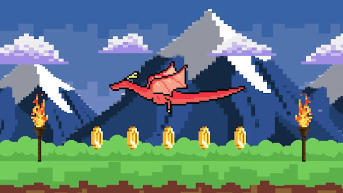 make pixel art game asset or sprite sheet animation