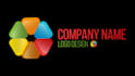 design a modern geometric polygonal 3d logo