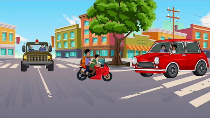 make a 2d cartoon animation video and gif