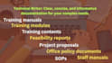 craft user manuals, training guides, policy, jd and sops
