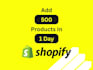 upload or add products to shopify, wix and bigcommerce store