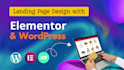 create small or local business sass landing web page, sales page using elementor