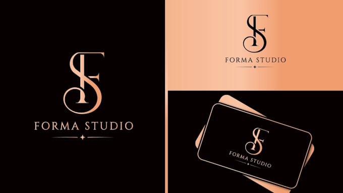 design a custom minimalist initial logo for business and brand