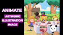 animate your existing artwork or illustration