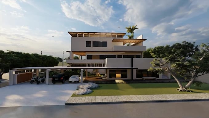 do modern floor plans, exterior and interior design