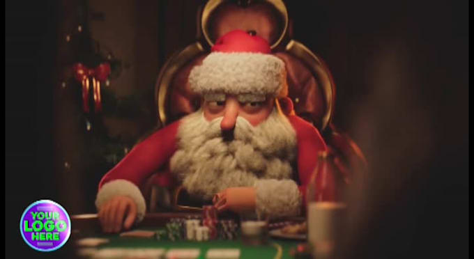 customize amazing santa christmas greetings ads