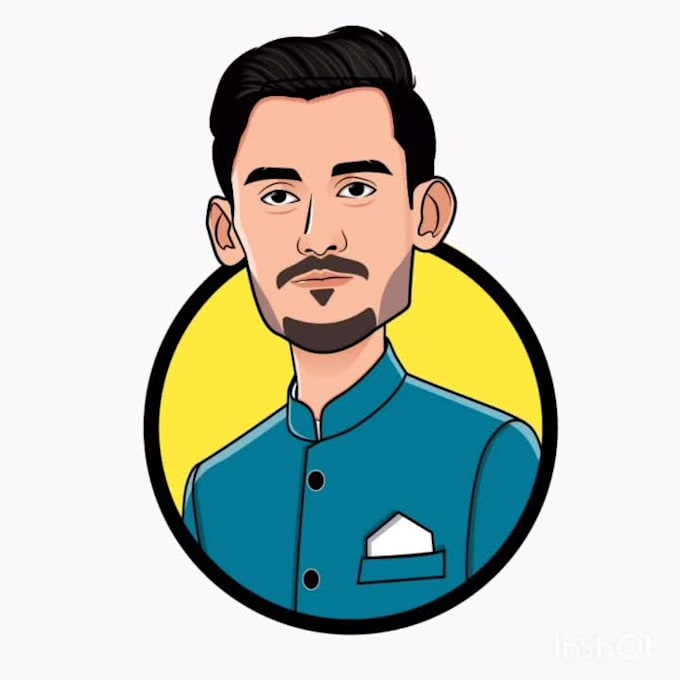 draw a cartoon caricature from photo