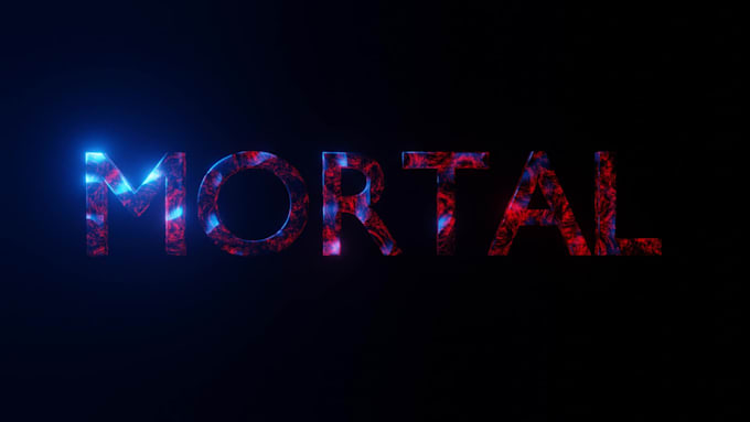 create realistic 3d text animation