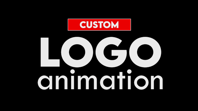 create logo animation, video intro and outro