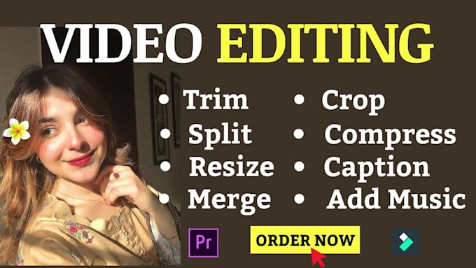 do youtube video editing, rolls shorts reels trim split cut