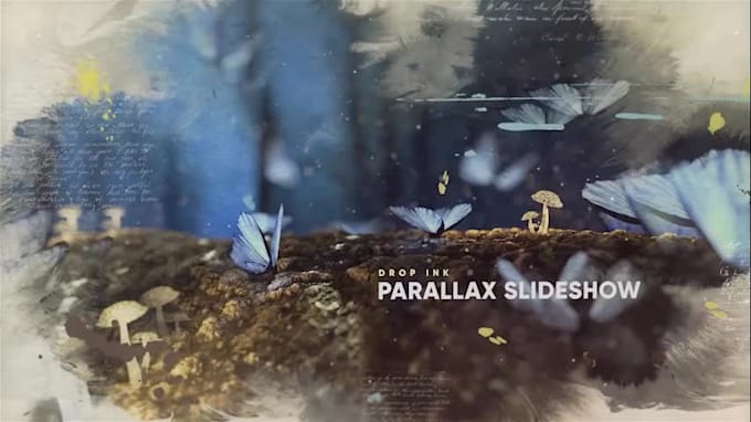 Top 10! I will do this fantasy drop ink parallax slideshow, promo video  for $20