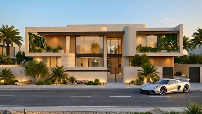 create luxury villa concepts for saudi and uae plots