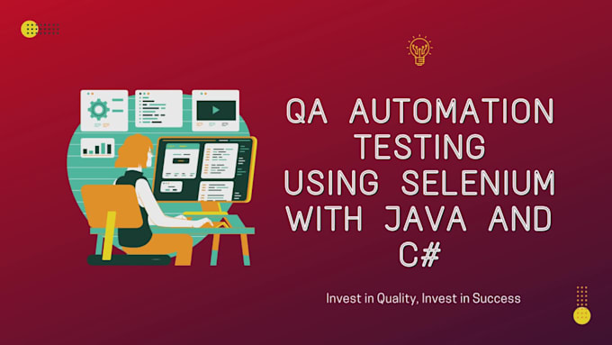 test your application by automation testing using selenium, appium, playwright