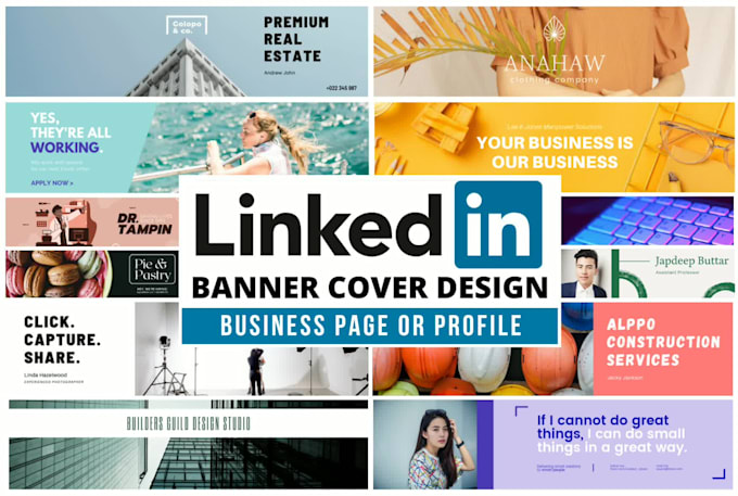 design professional linkedin banner for business or profile cover,header