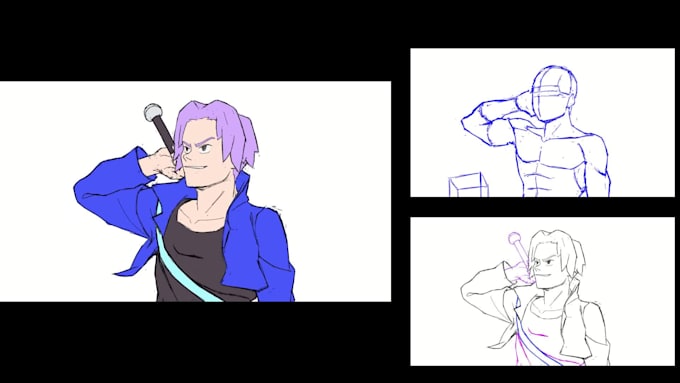 draw anime 2d animation