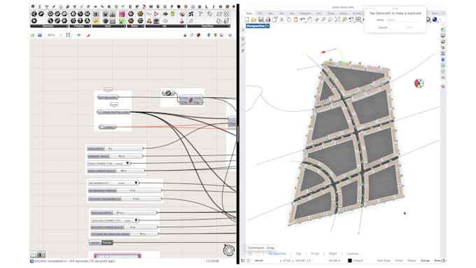 create a fully parametric model with rhino and grasshopper