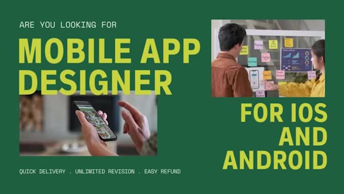 design modern uiux mobile app for android and ios