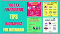 create 100 tax preparation tips infographics for instagram