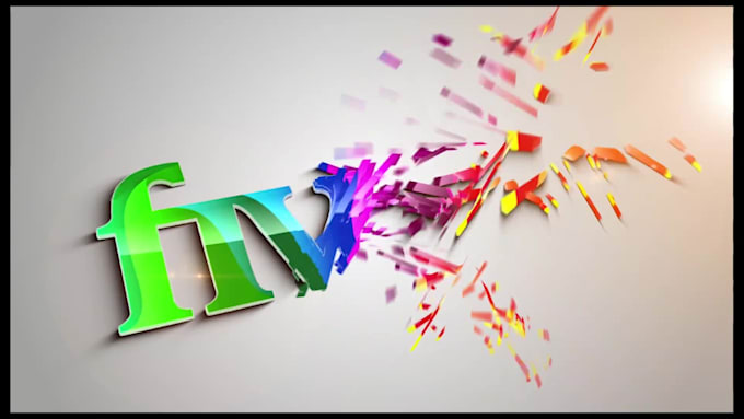 create modern text animation and youtube intro outro