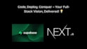 build your website with nextjs, react, supabase and node