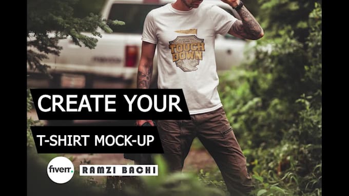 to create you mockup tshirt in 24h