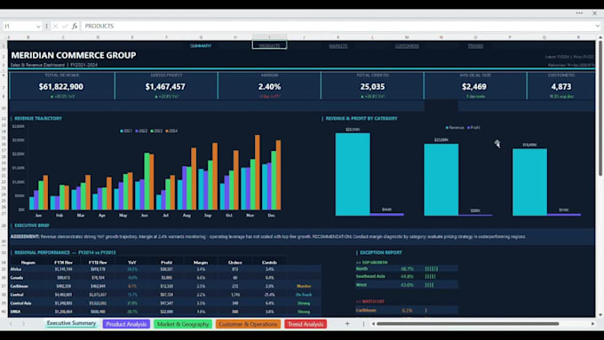 create ultra professional excel dashboard