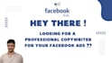 copywrite high converting facebook ad copy to boost sales