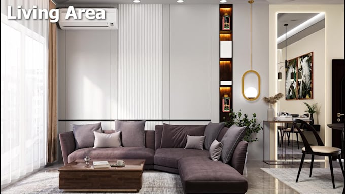 create photorealistic 3d interior rendering and visualization