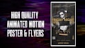 create animation motion poster flyer events, party club