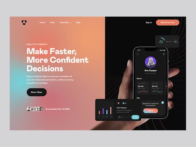 Do aesthetically and highly intuitive website ui ux design by ...