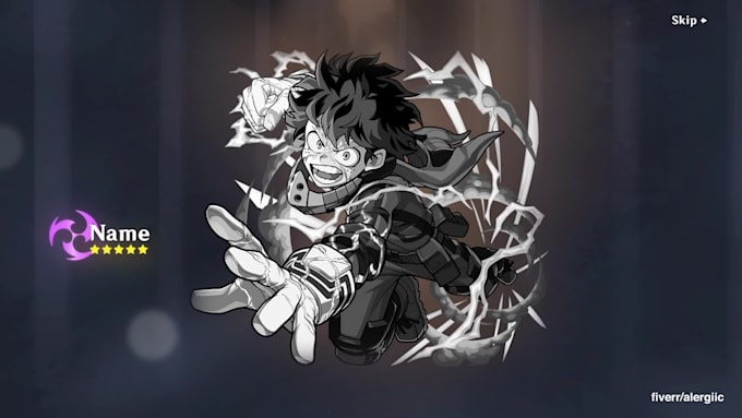 make a custom genshin summon animation