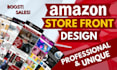 design professional amazon storefront design amazon brand store