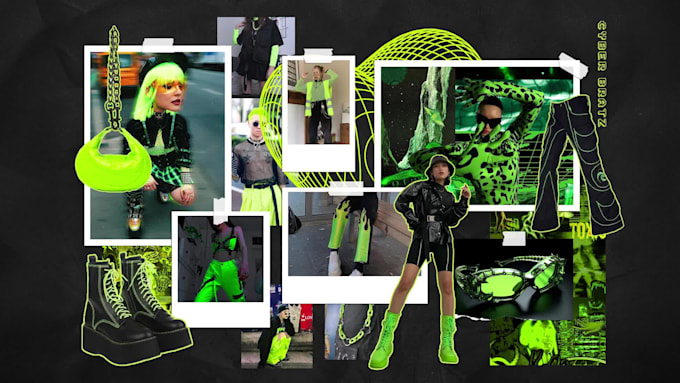 create cohesive aesthetic fashion mood board