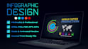 design creative and professional infographics and animation