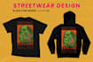 make awesome graphic tshirt design for streetwear apparel
