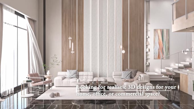 design and 3d model, render, animation your interior house
