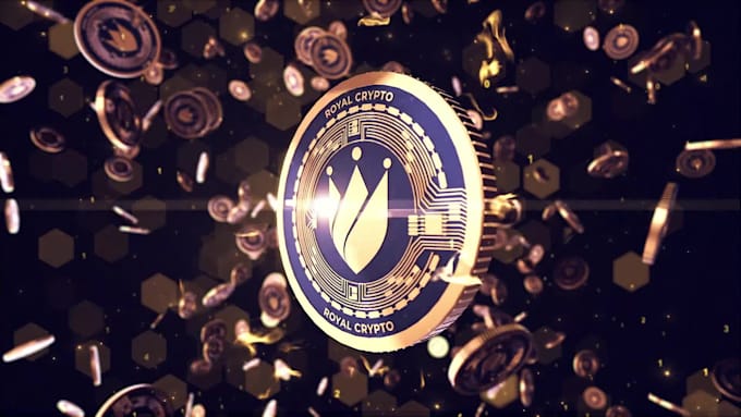 design 3d realistic gold coin logo 4k animation,crypto,bitcoin,token,nft art