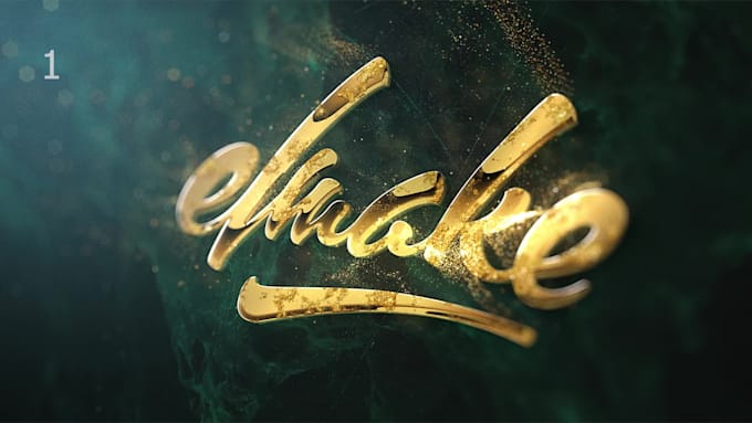 make elegant gold, silver logo animations for your brand