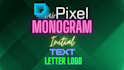 design monogram initial text letter logo