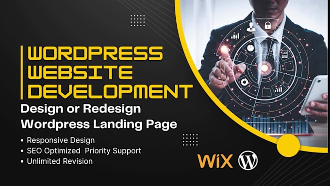 do wordpress website development, design or redesign wordpress landing page