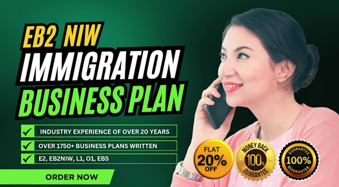 write compelling business plan for USA immigration visas e2, eb2niw, l1, o1