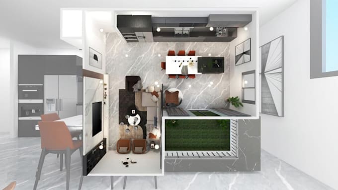 make 3d floor plan of your space