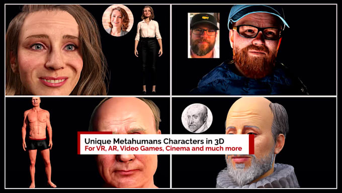 do 3d metahuman character for music video