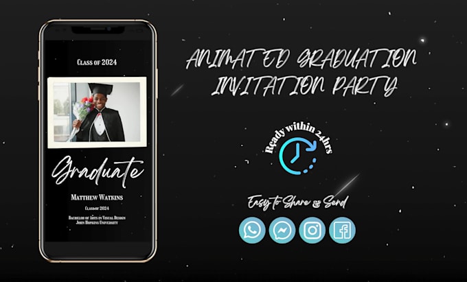 make graduation announcement invitation video