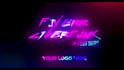 create glitchy cyberpunk logo intro