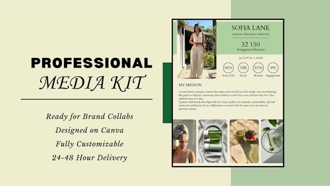 design media kit, press kit, one sheet for your brand