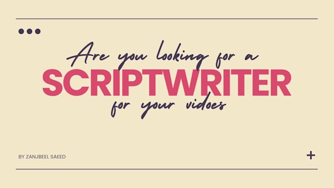 write professional scripts for youtube content creators