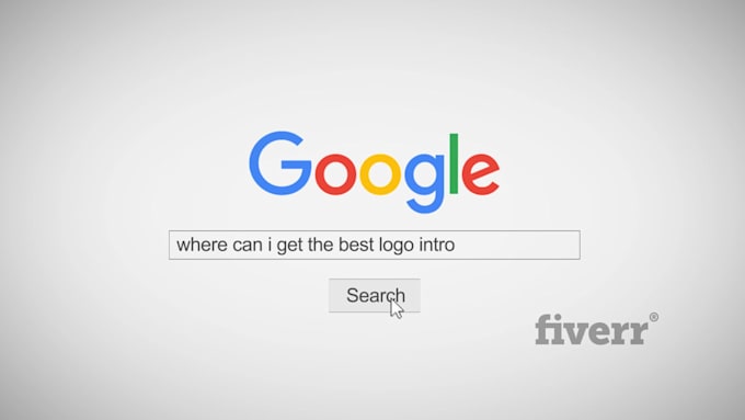 new 3d google search logo reveal SEO promo animation intro