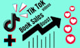 create a tiktok video for your book