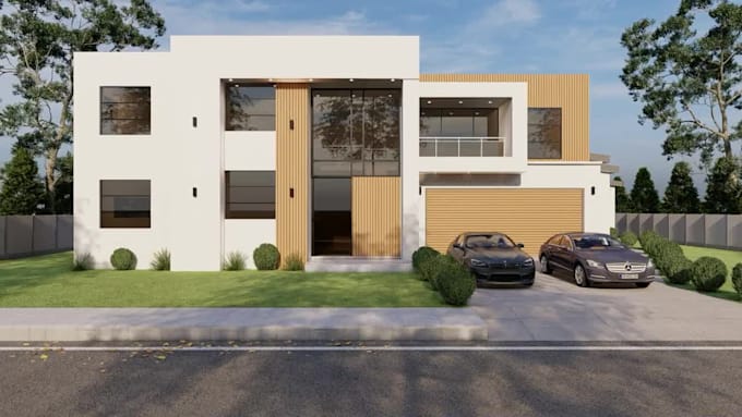 do 3d exterior and interior design with realistic rendering